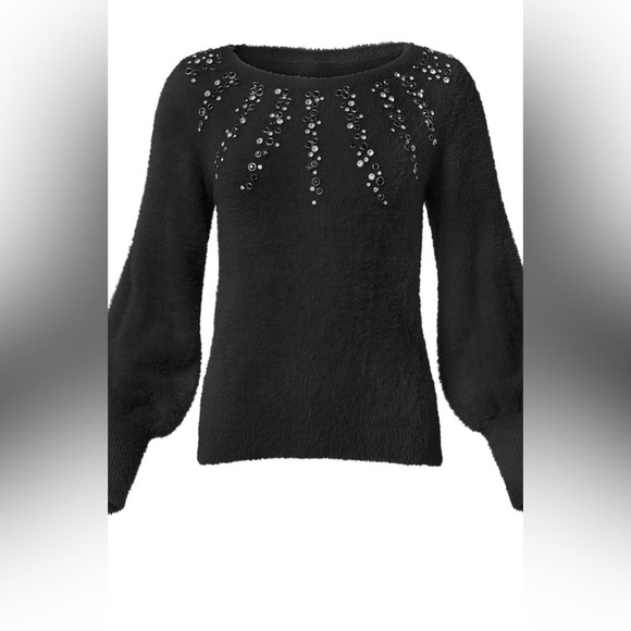 Jeweled Feather-Soft Sweater - Picture 15 of 15
